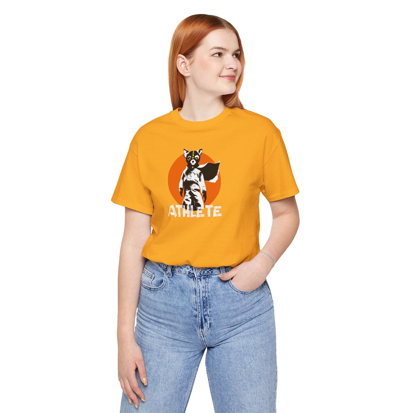 Fantastic Mr Fox Ash Athlete Tee - Roald Dahl Wes Anderson Animated Unisex Jersey Short Sleeve Tee