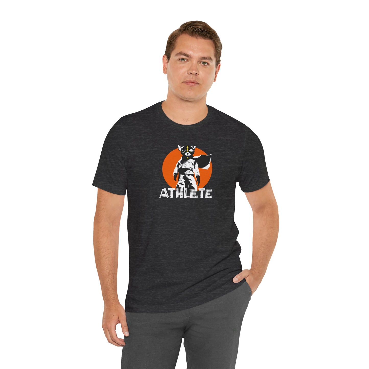 Fantastic Mr Fox Ash Athlete Tee - Roald Dahl Wes Anderson Animated Unisex Jersey Short Sleeve Tee