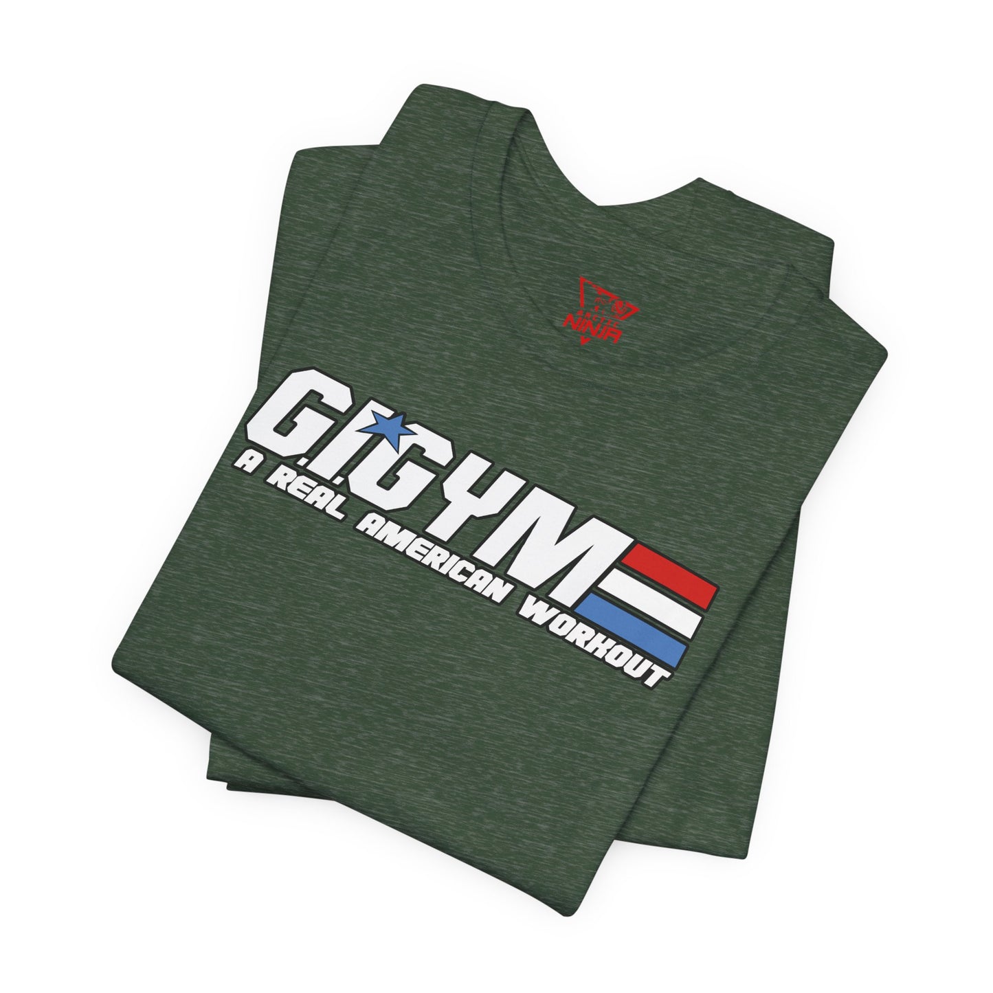 GI GYM Military Style Workout Tee GI Joe Parody Unisex Jersey Short Sleeve Shirt