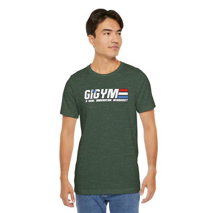 GI GYM Military Style Workout Tee GI Joe Parody Unisex Jersey Short Sleeve Shirt
