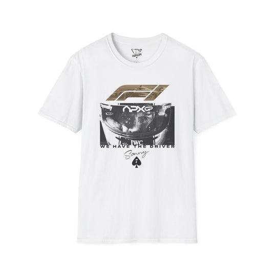 F1 The Movie Parody Racing Tee Brad Pitt Sonny Hayes (bright colors)