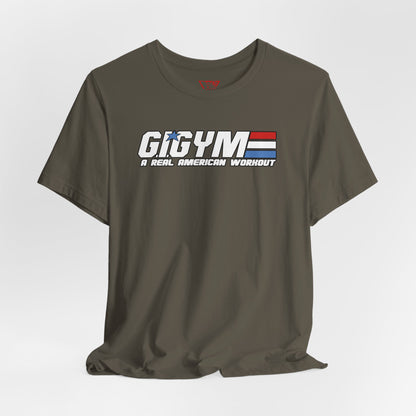 GI GYM Military Style Workout Tee GI Joe Parody Unisex Jersey Short Sleeve Shirt