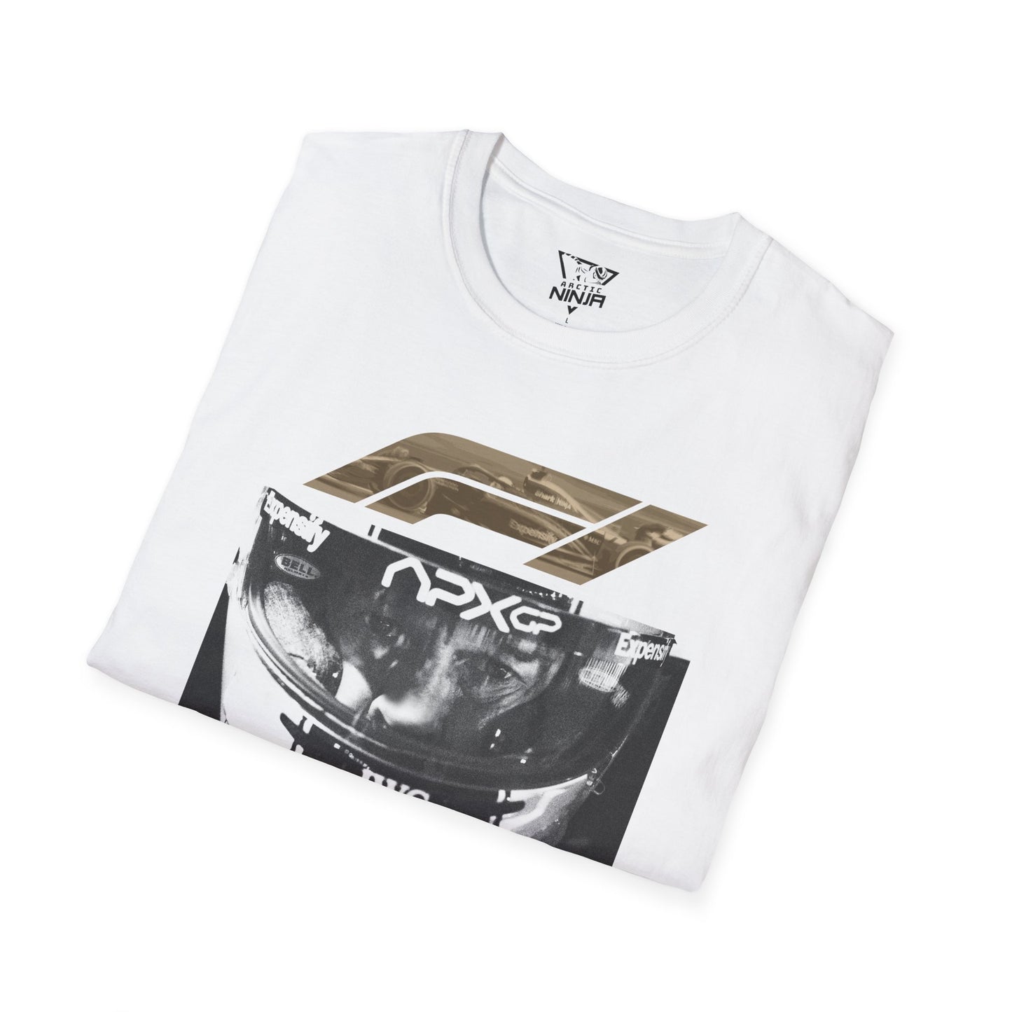 F1 The Movie Parody Racing Tee Brad Pitt Sonny Hayes (bright colors)