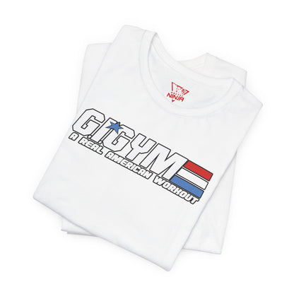 GI GYM Military Style Workout Tee GI Joe Parody Unisex Jersey Short Sleeve Shirt