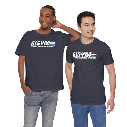 GI GYM Military Style Workout Tee GI Joe Parody Unisex Jersey Short Sleeve Shirt