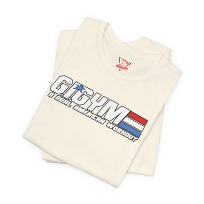 GI GYM Military Style Workout Tee GI Joe Parody Unisex Jersey Short Sleeve Shirt