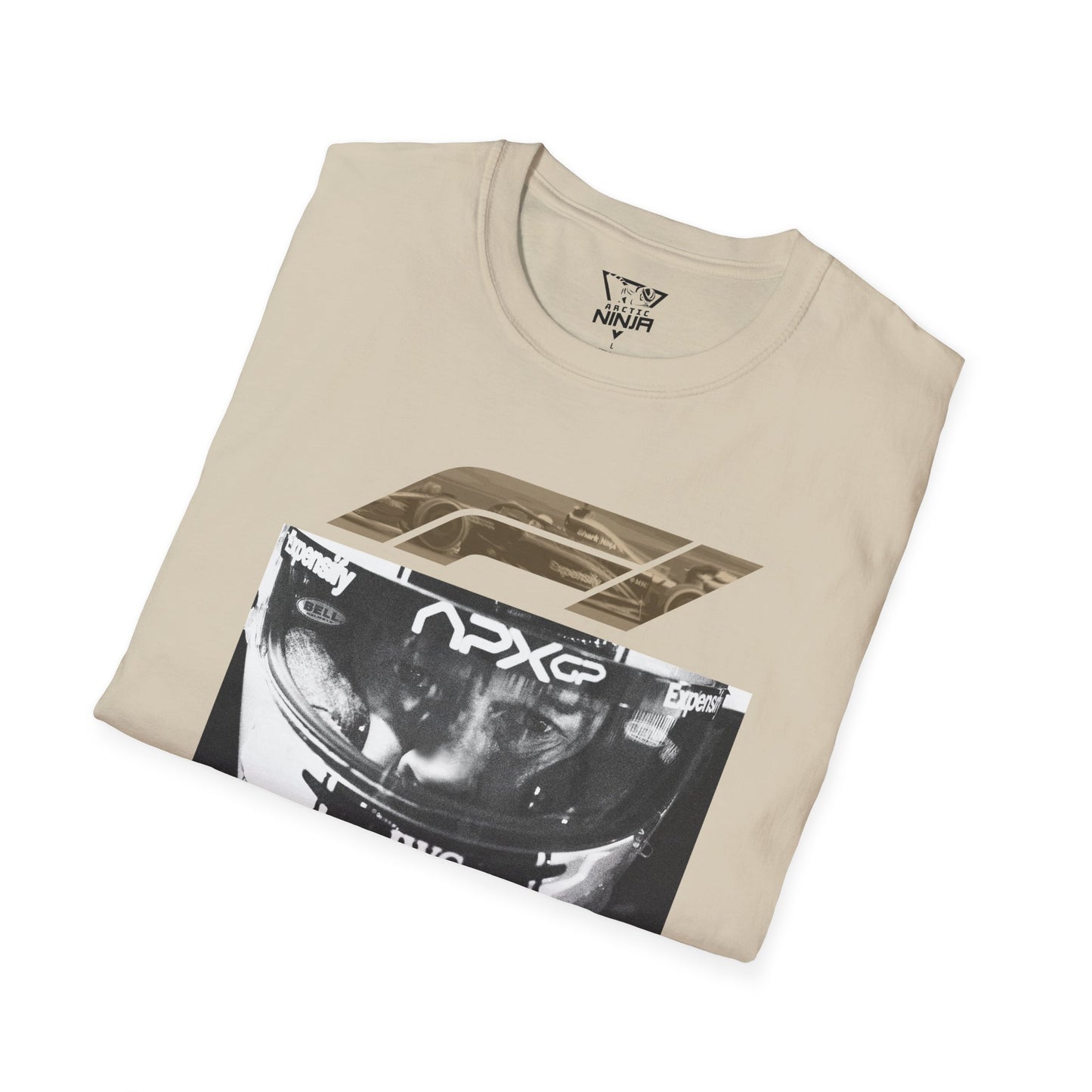 F1 The Movie Parody Racing Tee Brad Pitt Sonny Hayes (bright colors)