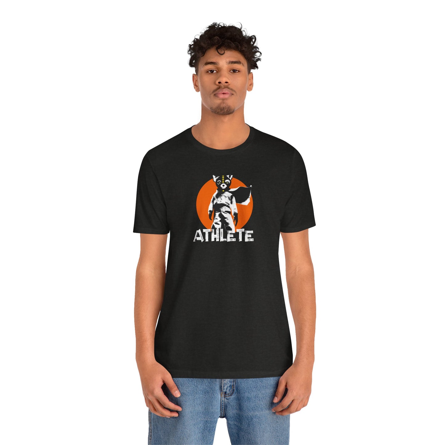 Fantastic Mr Fox Ash Athlete Tee - Roald Dahl Wes Anderson Animated Unisex Jersey Short Sleeve Tee