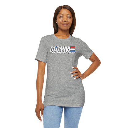 GI GYM Military Style Workout Tee GI Joe Parody Unisex Jersey Short Sleeve Shirt