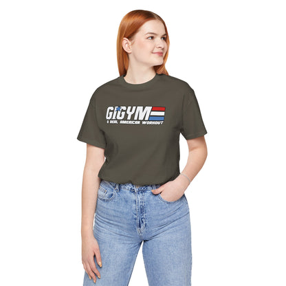 GI GYM Military Style Workout Tee GI Joe Parody Unisex Jersey Short Sleeve Shirt