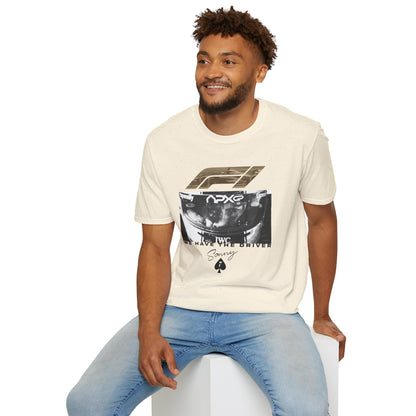 F1 The Movie Parody Racing Tee Brad Pitt Sonny Hayes (bright colors)
