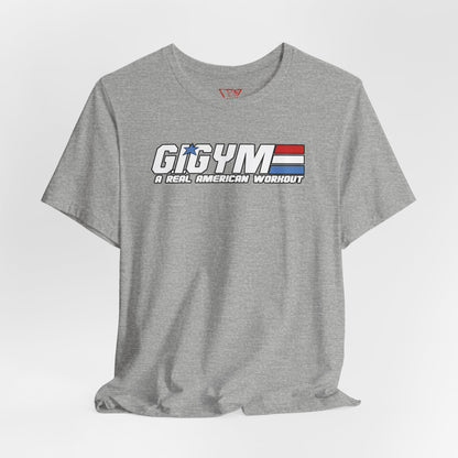 GI GYM Military Style Workout Tee GI Joe Parody Unisex Jersey Short Sleeve Shirt