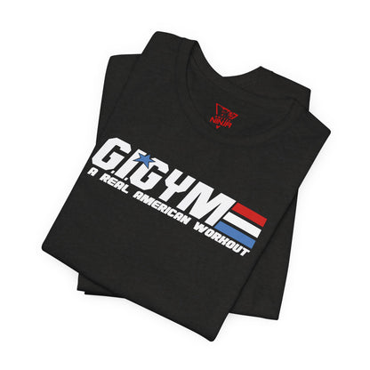 GI GYM Military Style Workout Tee GI Joe Parody Unisex Jersey Short Sleeve Shirt