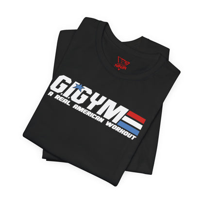 GI GYM Military Style Workout Tee GI Joe Parody Unisex Jersey Short Sleeve Shirt