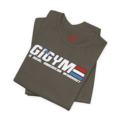 GI GYM Military Style Workout Tee GI Joe Parody Unisex Jersey Short Sleeve Shirt